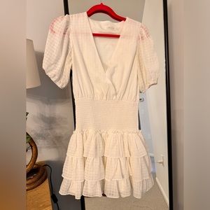 Mixology White Smocked Dress